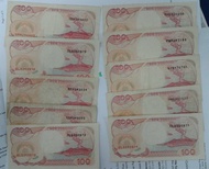 uang lama, uang kuno, mahar 100 rupiah, anak gunung krakatau, 1992