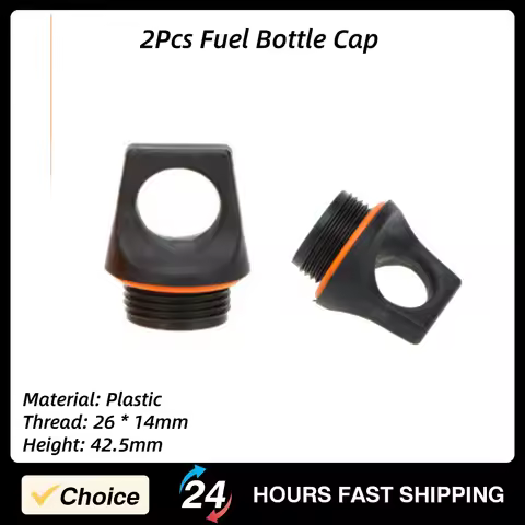 2Pcs Fuel Bottle Cap Threaded Closure Bottle Cap Liquid Fuel Bottle Accessories Replacement Cap