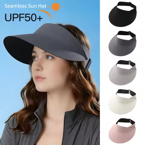 Sun top hat, summer new style, no trace UV sunscreen hat, foldable women's outdoor sports sun hat, U