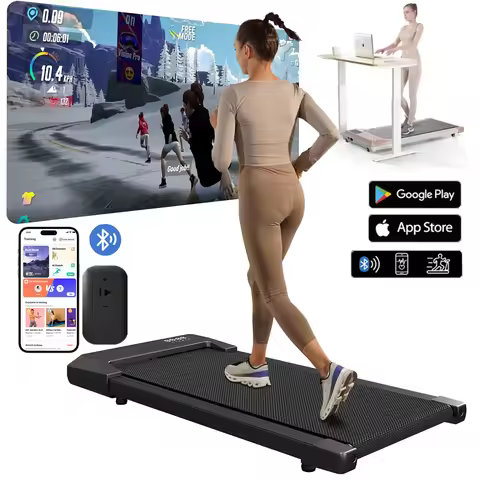 300lbs Treadmill for Home 2.5HP Treadmills Walking Pad LCD Digital Data Display 2in1 Walking Running