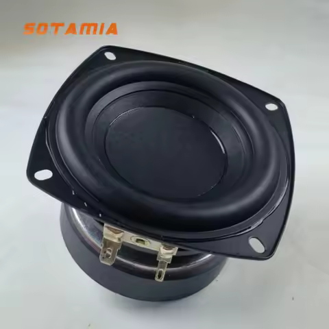 SOTAMIA 1Pcs 3.5 Inch Midrange Woofer Speaker 4 Ohm 40W Audio HIFI Loudspeaker Long Stroke Subwoofer