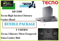 TECNO HOOD AND HOB BUNDLE PACKAGE FOR ( KD 3288 &amp; T 738TRSV ) / FREE EXPRESS DELIVERY