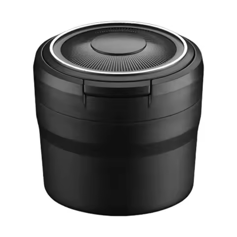 Small Car Ashtray with Glowing LED Cup Holder Ashtray Odorless Ashtray Automotive Ashtray with LED L