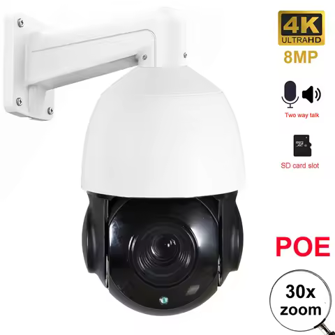 Onvif-Compatible IMX415 Hikvision-Compatible 4K 8MP 6MP 5MP 2MP Outdoor POE IP PTZ Cam Speed Dome Ca