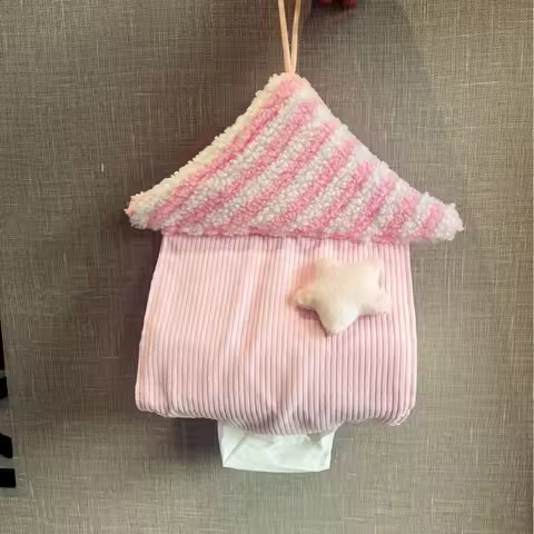 Cute ISN style small house hanging paper towel tissue paper box toilet paper towel box surface paper