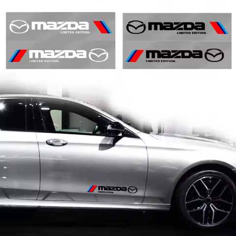 2pcs New Car Stickers Auto Side Body Sports Sticker Decals Auto Accessories for Mazda Alexa CX-5 CX8