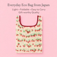 Afternoon Tea LIVING Eco Bag －Strawberry Wrinkle-Processed Eco Bag【Direct from Japan】
