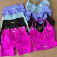 European American Hot Sale DFYNE Hot-selling Vest Halterneck Bra Shorts Fitness Breathable Yoga Beau