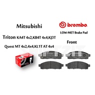 BREMBO Front Brake Pad - Mitsubishi Triton KA4T 4x2,KB4T 4x4,KJ3T Quest MT 4x2,4x4,KL1T AT 4x4