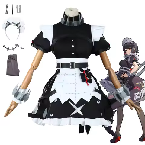 Zenless Zone Zero Ellen Joe Cosplay Costume Full Set Props ZZZ Ellen Joe Cosplay Costume Dress Tail 