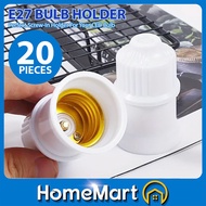 20PCS Lamp Holder E27 Bulb Holder Plastic Standard Screw-in Socket Lampu Mentol LED Bulb Lampholder 