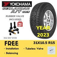 31X10.5 R15  YOKOHAMA GEOLANDER A/T G015 (INSTALLATION) New Tires Tayar Tyre 4x4 WPT NIPPON hilux