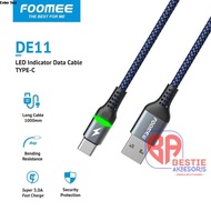 Data Cable Type CEe DE11 Kabel Type C Fast Charging 3.0A LED 1M ORIGINALEe