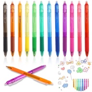 1Pen+3Refills+1Eraser Set 0.5mm Magic Erasable Press Gel Pen Set 8 Colors Gel Ink   Writing Statione