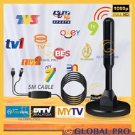 GLOBAL PRO 515 INDOOR DIGITAL TV ANTENNA UHF HDTV DTTV MYFREEVIEW ANTENA DVB-T2 DVBT2 MAGNET BASE