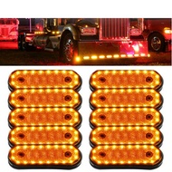 20 LED Side Indicator Marker Light Front Rear Clearance Lamp Amber Truck 24V 10x