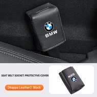 Buckle Covers Nappa leather Seatbelt Button Protector Seat Belt Clip Cover Car Interior Accessories 