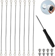 Sumnacon 8PACK Anti-Theft and Anti-Drop Security Chain for Google Nest Cam, Security Cable with Anti-Theft Screws (Camera NOT Included)