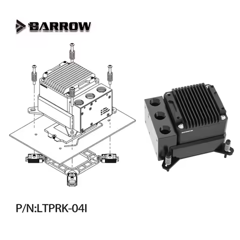 Barrow LTPRK-04I POM Material 17W PWM Water Pump+CPU Block Combo Use AMD RYZEN AM3 /INTEL115X 1200 1