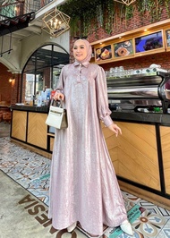 COD-BAJU GAMIS SHIMMER SILK POLOS-GAMIS WANITA TERBARU 2023 MODEL SIMPLE MEWAH DAN ELEGAN