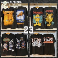 Shipped within 24 hours) Vintage Cartoon T-Shirt ShopLumière USA GARFIELD Tag HARLEY Looney Tunes/ 1