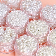 3-18mm Off-White with Hole Imitation Pearl DIY Mobile Phone Chain Jewelry Decoration Accessories Mat