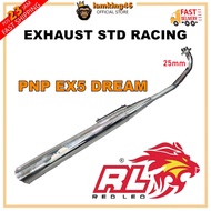 RED LEO EXHAUST EX5 DREAM RACING STD OPEN BUNYI CHAMPER EKZOS EX5 RED LEO VS KOZI GL BELANG FORCUS R
