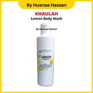 KHAULAH Lemon Body Wash Organic Natural Organik Handmade Organic Muslim Halal Mandian Lemon Epsom Salt Magnesium