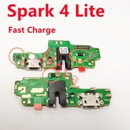 Fast Charging Board For Tecno Spark 4 Lite  BB4K / KC8S USB Charger Dock With IC Connector Cellphone