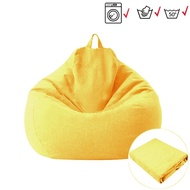 SEIKANO ผ้าคลุมโซฟานอนเล่น S ถุงใส่ถั่วชุดเครื่องนอนลายแพนด้าไม่มีไส้ในเก้าอี้เล้าจน์เสื้อผ้าลินินถุ