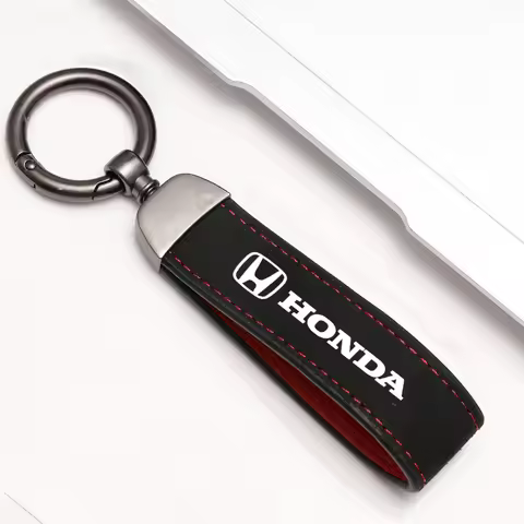 Keyring Chain Pendant Leather Car Styling Keychain Rings For Honda Civic Fk7 Fit Fk2 Mugen Fk8 Type 