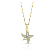 Zircon Gold Necklace Zircon Star Gold Necklace