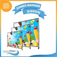 Jumbo Banner Stand Banner Backwall Size 3 x 2.4 Meters Backdrop Stand 2.4x2.4 M