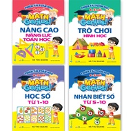 Book - Set of 4 Math Genius books (4 - 5 Years Old): Learning Numbers 1-10; Recognizing numbers from