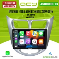 QCY 9 inch Carplay Android Auto Headunit For Hyundai Verna Accent 2010-2018 2din Android 13 Car Ste