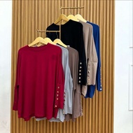 Kanisya - inara oversized batwing top with button sleeves | Batwing Top | Rayon spandex top | Wudhu 