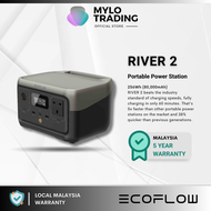 EcoFlow RIVER 2 Portable Power Station | 300W (Surge 600W) | 256Wh (80000mAh) | 1-3kWh Expandable En