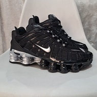 Unik NIKE SHOX DART TL  BLACK SILVER TOP GREAD QUALITY Berkualitas