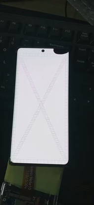 ซ่อมขอบหน้าจอกระจกแบบแยกจอ LCD สำหรับ Samsung Galaxy โน้ต10 + บวก N9750 N975U N975F แก้วแตกสัมผัสได้