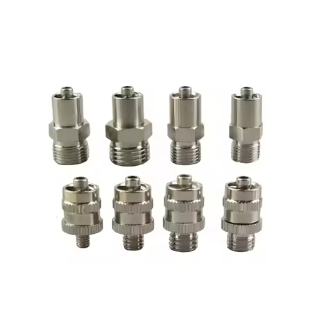 Metal Luer Lock Connector,M5 M6 M8 Screw Thread Adapter,G1/4 G1/8 Quick Coupler Pneumatic Fitting Co
