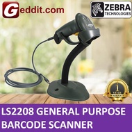 Zebra Symbol Motorola LS2208 Laser Barcode USB Scanner with Stand (Black LS-2208)