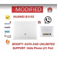 💥 Ready Stock Huawei B315s-22 150Mbps 4G LTE CPE WIFI ROUTER UNIFI unlimited B593 B525 B618(USED)