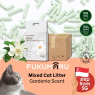 FUKUMARU Tofu Cat Litter Bentonite – Gardenia Scent Low Dust Extra Clumping High Absorption - Carton