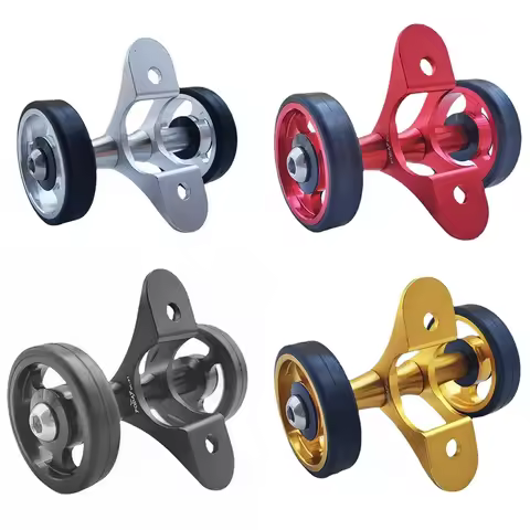 PODAY Superlight Bicycle Easywheel Aluminum Alloy For Brompton Mudguard Rollers Wheels Easy Install