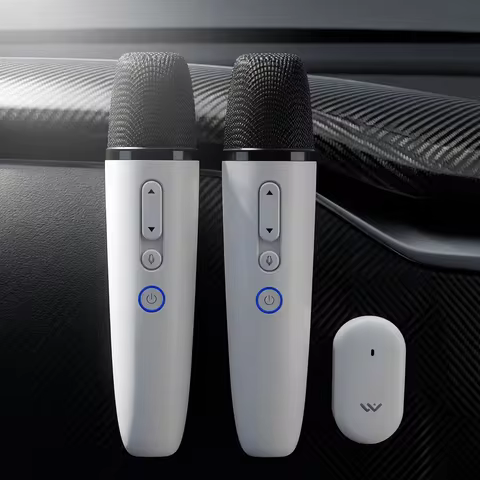 T1-Car Mic Receiver for Tesla Model Y/3/X/Cybertruck, Mic Dongle with USB-A & USB-C Receiver, Plug t
