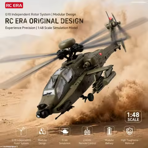 Rc Era Ah 64d Apache Helicopter C170 6ch Single Rotor No Aileron Stunt 148 Scale 24ghz Remote Contro