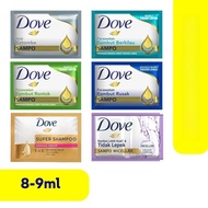 SAMPO 12pcs Dove Shampoo Sachet All Variants 8-9ml 1 pack 1 pack 1 dozen