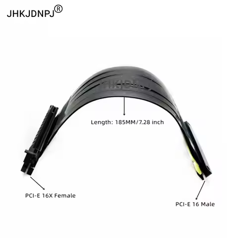 PCI-E 3.0 GEN3 16X Male To16X Female Double Reverse GPU Riser Extension Cable 185MM For Mini ITX Cas