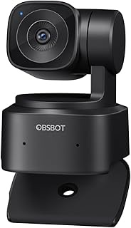 OBSBOT Tiny SE 1080P 100FPS Webcam for PC, AI Tracking PTZ Streaming Camera with 1/2.8" Sensor, Gest