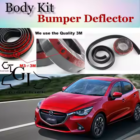 Body Kit For Mazda 2 For Mazda2 M2 Demio DW DY DE DJ Bumper Lip / Front Spoiler Deflector For Car Vi